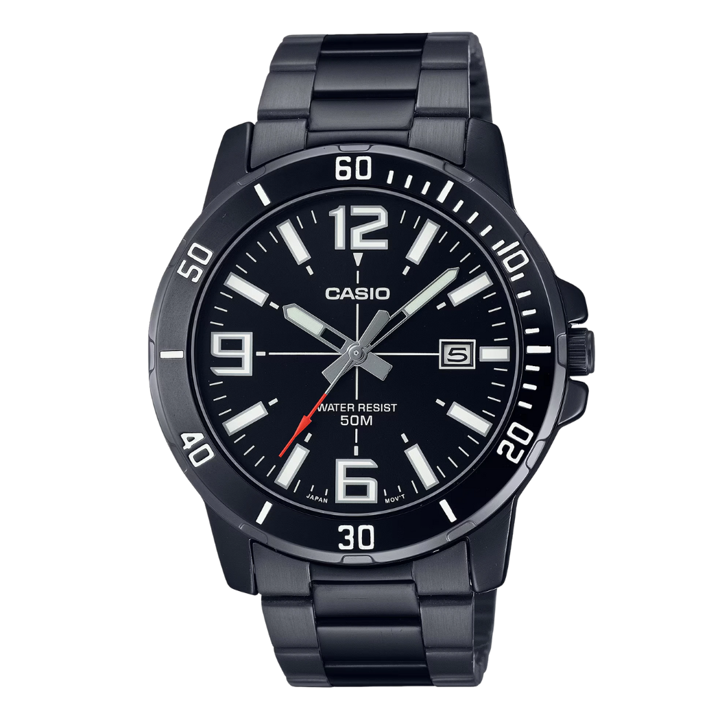 Casio Black Dial Gents Watch - MTP-VD01B-1BVUDF
