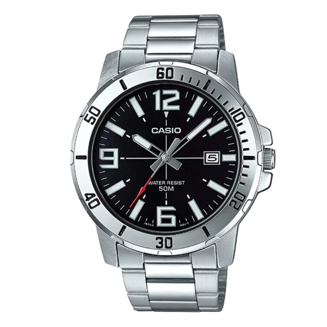 Casio Black Dial Gents Watch - MTP-VD01D-1BVUDF