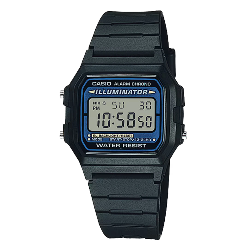 Casio Black Dial Gents Watch - F-105W-1ADF