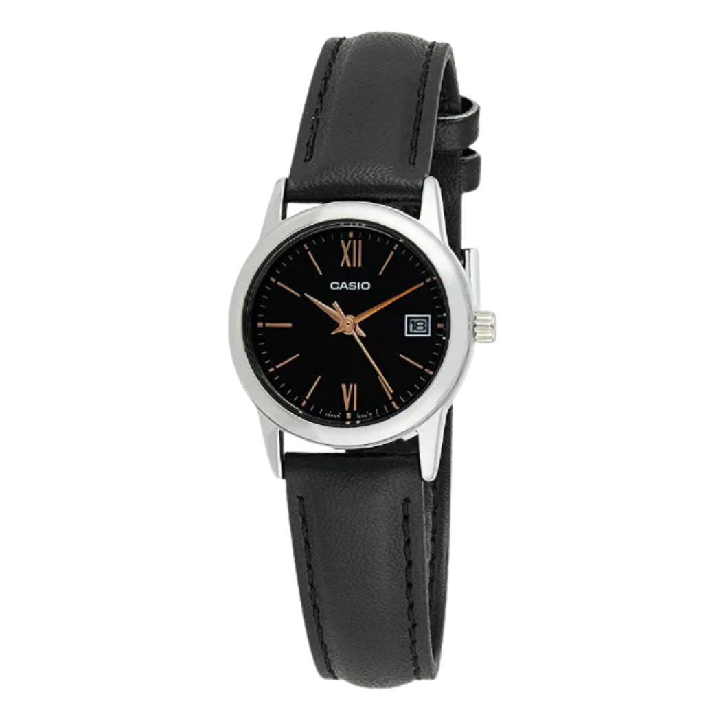 Casio Black Dial Ladies Watch - LTP-V002L-1B3UDF