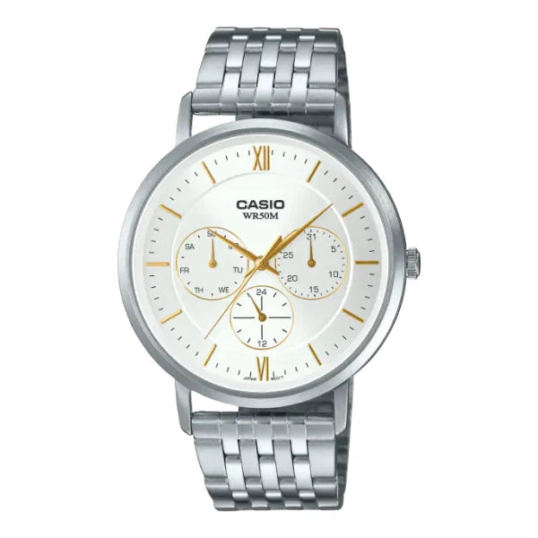 Casio Silver Dial Gents Watch - MTP-B300D-7AVDF