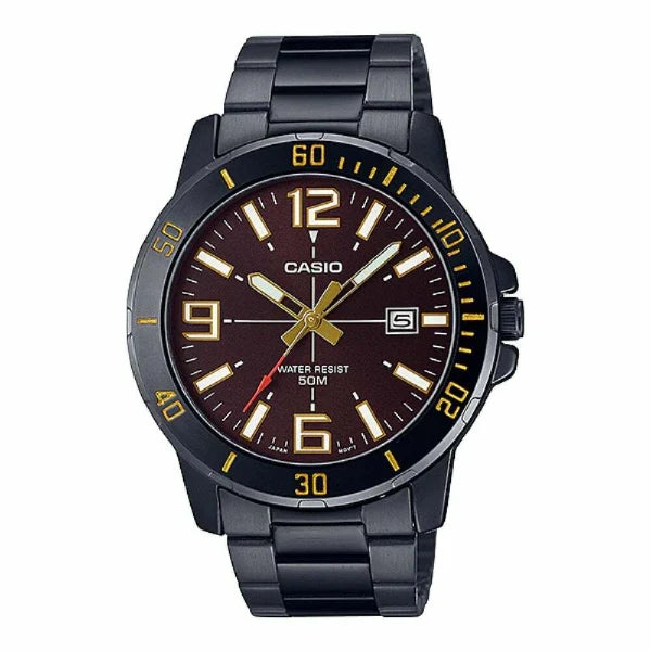Casio Brown Dial Gents Watch - MTP-VDO1B-5BVUDF