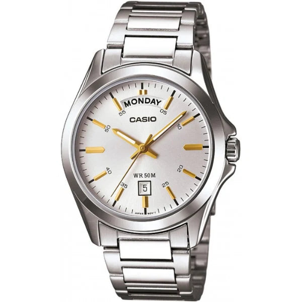 Casio Silver Dial Gents Watch - MTP-1370D-7A2VDF