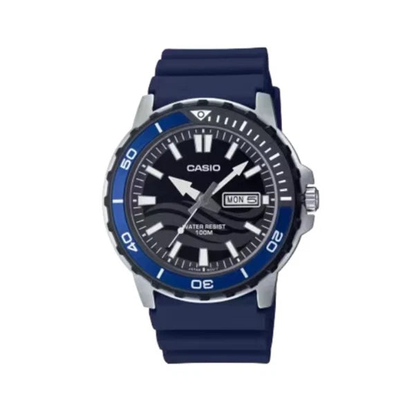 Casio Blue Dial Gents Watch - MTD-125-2AVDF