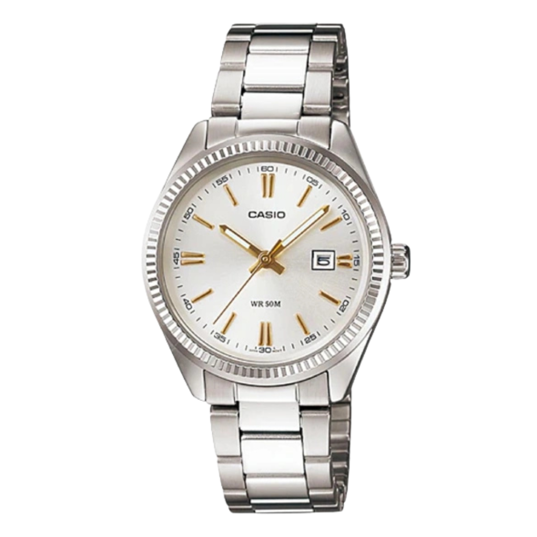 Casio Silver Dial Ladies Watch - LTP-1302D-7A2VDF