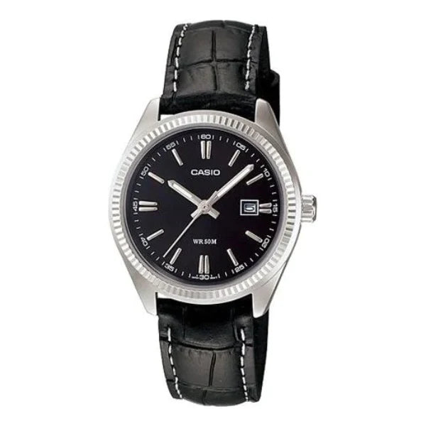 Casio Black Dial Ladies Watch - LTP-1302L-1AVDF