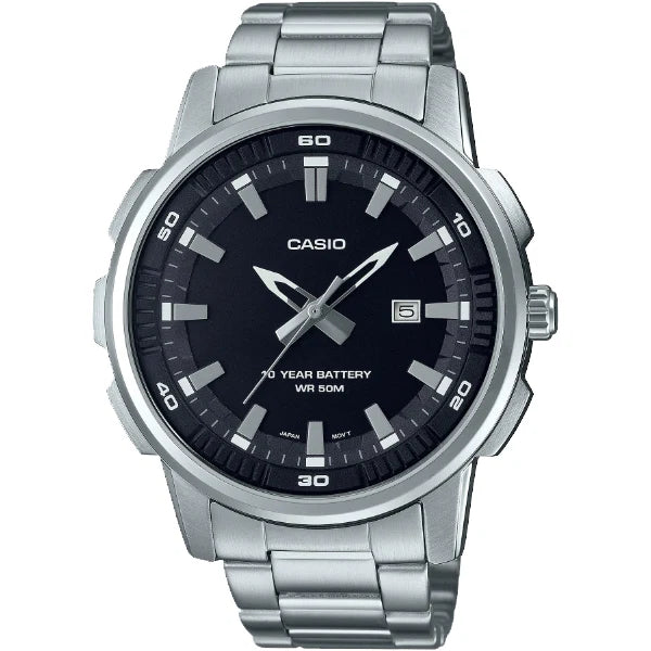 Casio Black Dial Gents Watch - MTP-E195D-1AVDF