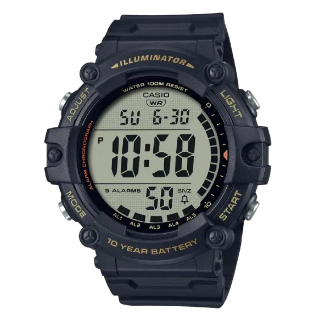 Casio Illuminator Grey Dial Gents Watch - AE-1500WHX-1AVDF