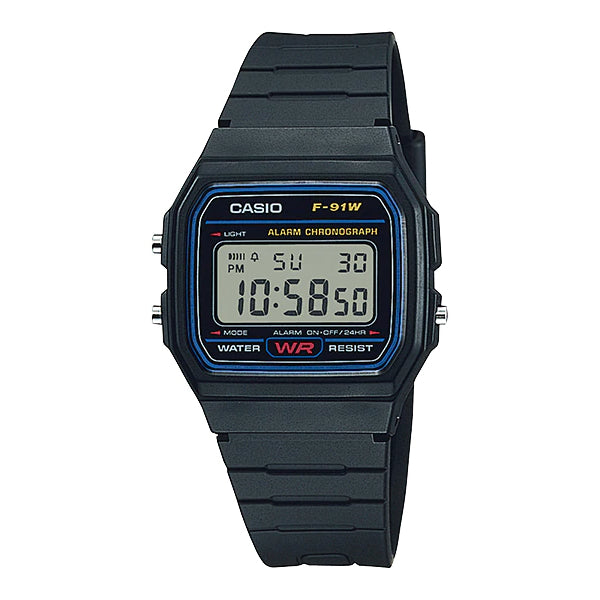 Casio Grey Dial Gents Watch - F-91W-1DG