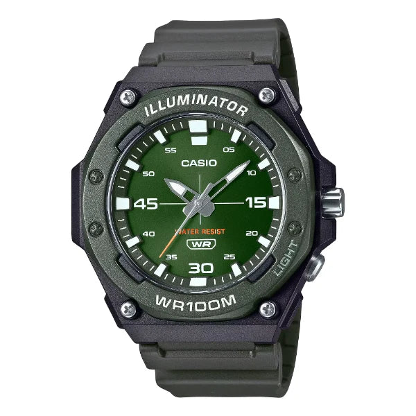 Casio Green Dial Gents Watch - MW-620H-3AVDF