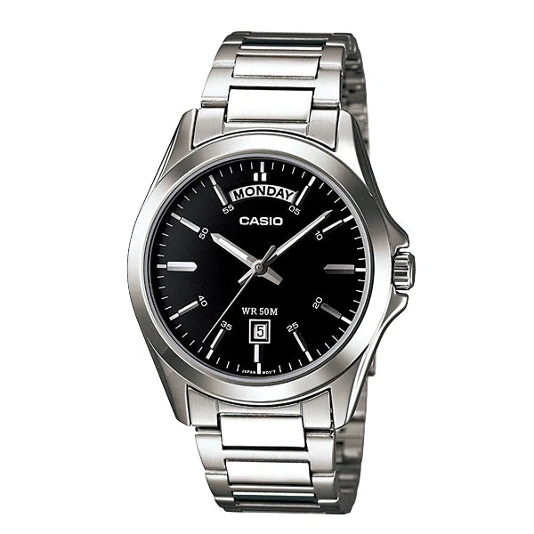 Casio Black Dial Gents Watch - MTP-1370D-1A1VDF