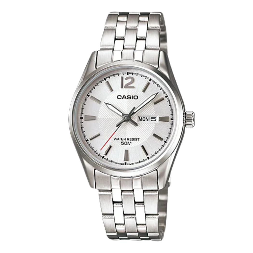 Casio White Dial Ladies Watch - LTP-1335D-7AVDF
