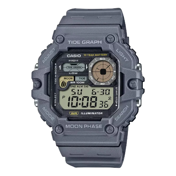 Casio Illuminator Black Dial Gents Watch - WS-1700H-8AVDF