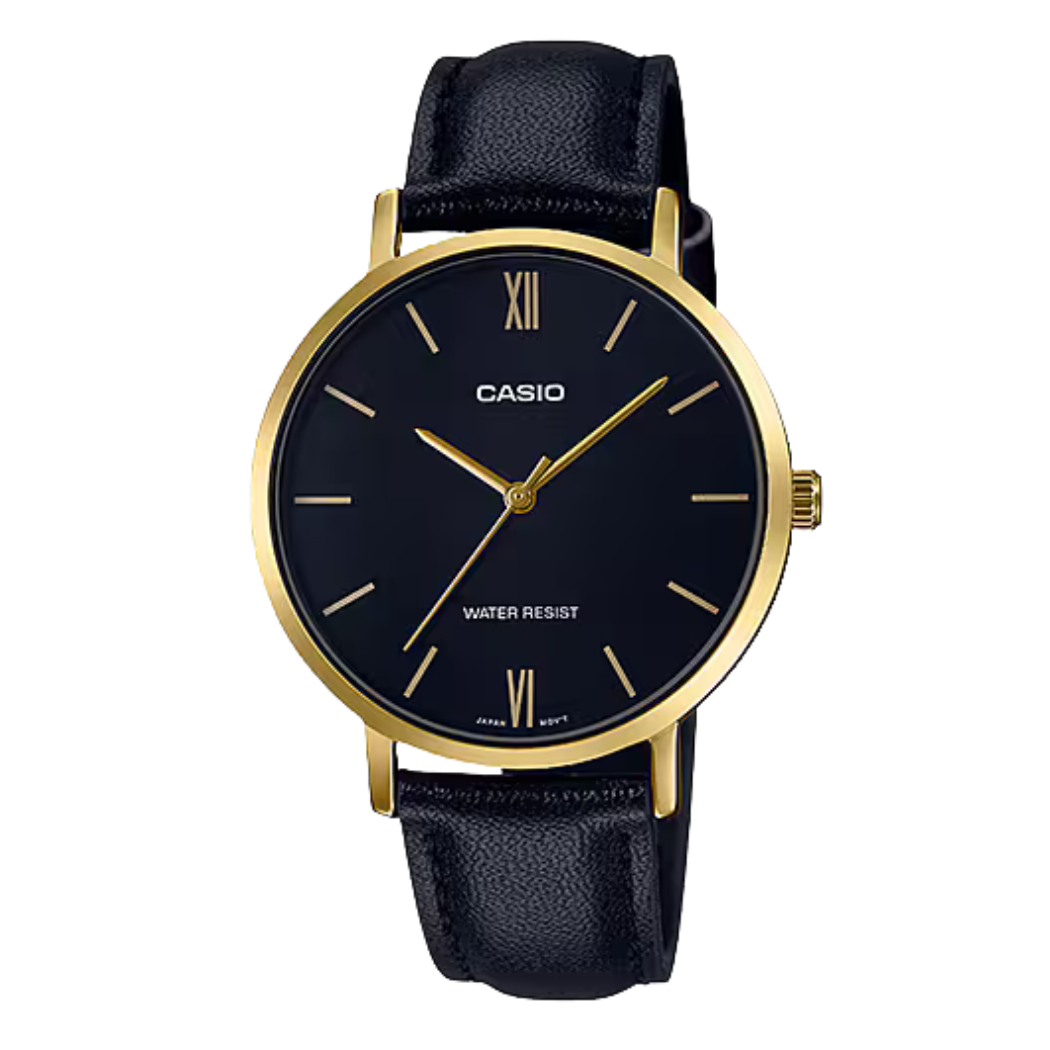 Casio Black Dial Ladies Watch - LTP-VT01GL-1BUDF