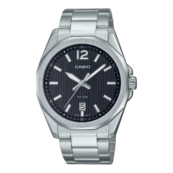 Casio Black Dial Gents Watch - MTP-E725D-1AVDF
