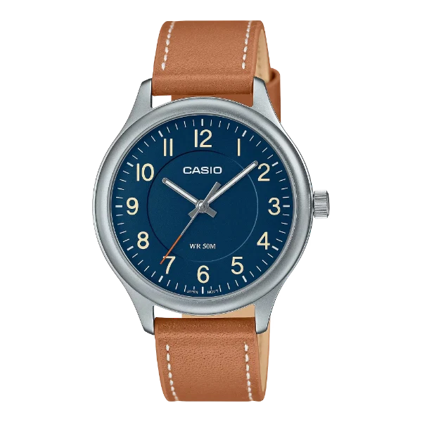 Casio Blue Dial Gents Watch - MTP-B160L-2BVDF