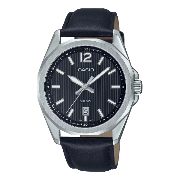 Casio Black Dial Gents Watch - MTP-E725L-1AVDF