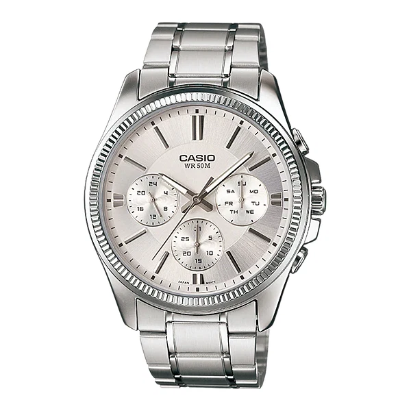 Casio Silver Dial Gents Watch - MTP-1375-7AVDF