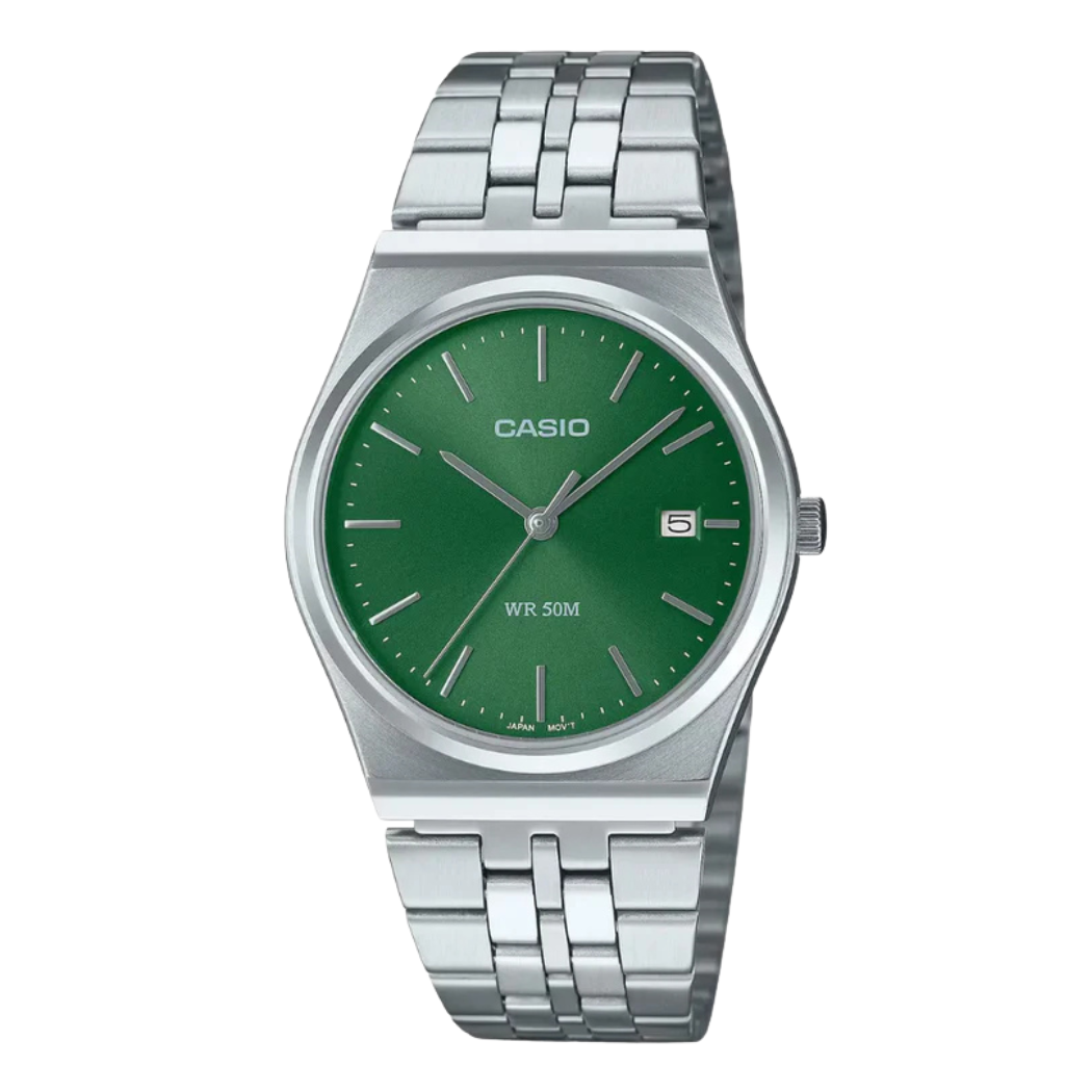 Casio Green Dial Gents Watch - MTP-B145D-3AVDF