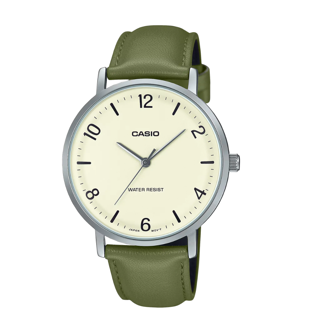 Casio Beige Dial Gents Watch - MTP-VT03L-7BDF