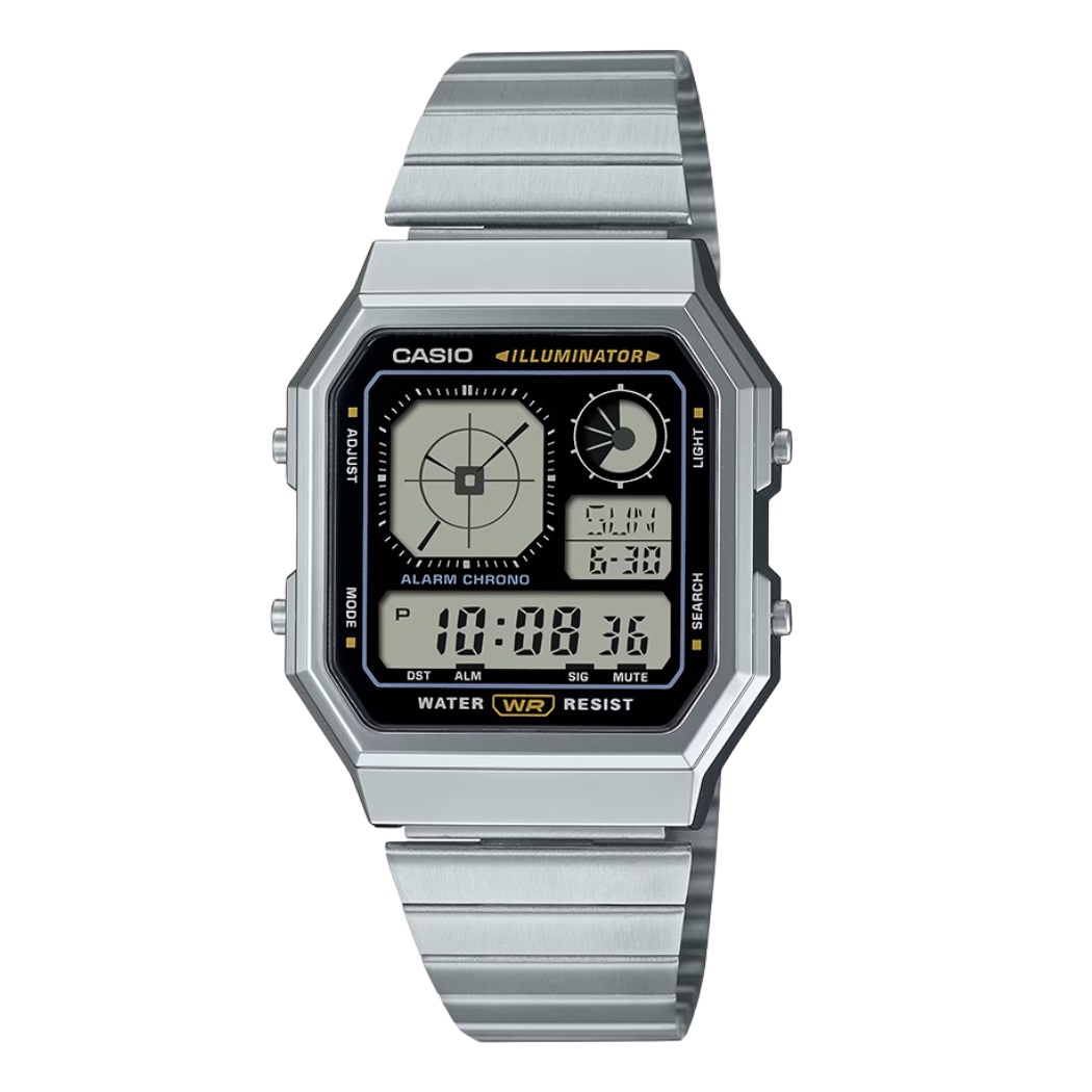 Casio Black Dial Ladies Watch - A-130WE-1ADF