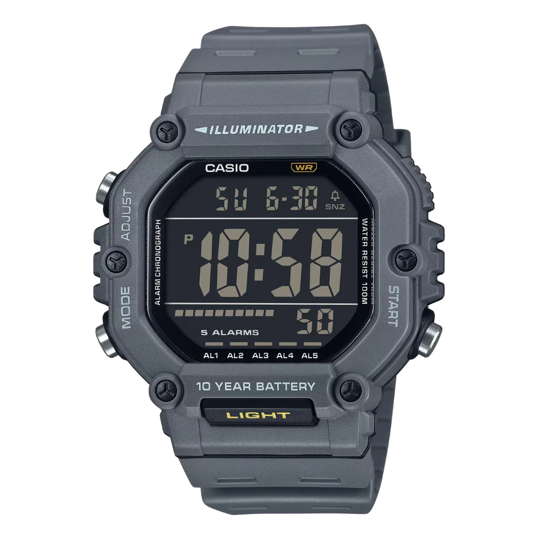 Casio Black Dial Gents Watch - AE-1600H-8BVDF