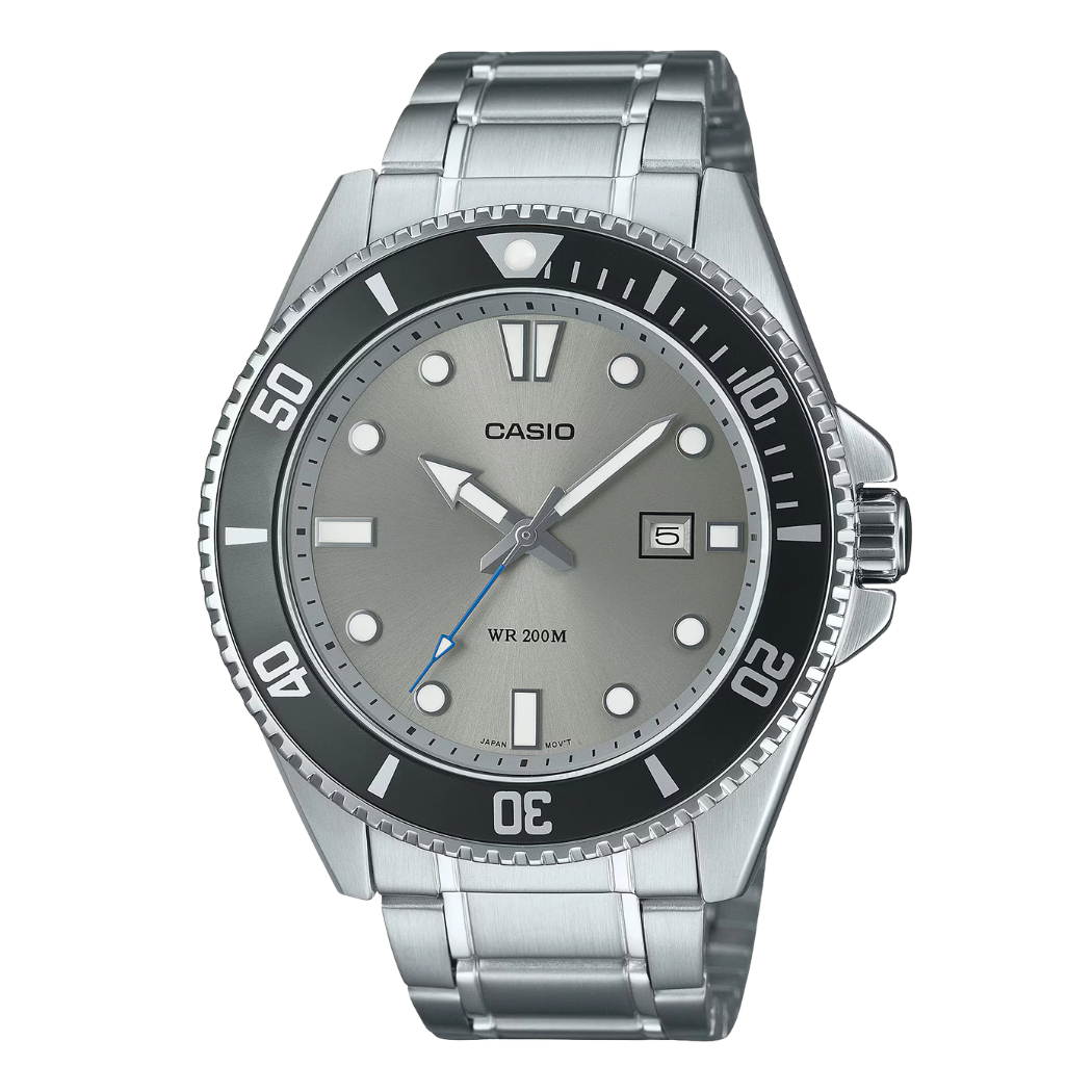 Casio Grey Dial Gents Watch - MDV-107D-8AVDF