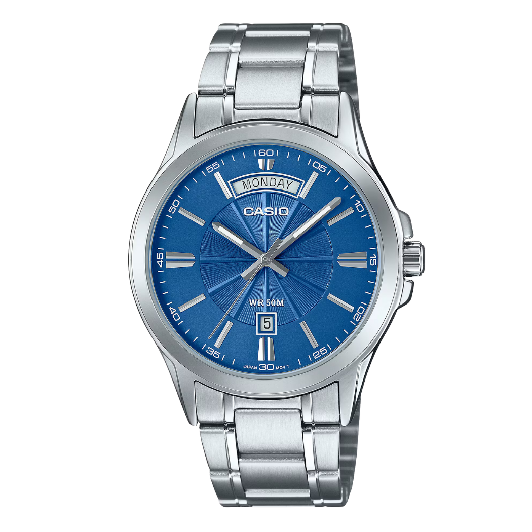 Casio Blue Dial Gents Watch - MTP-1381D-2AVDF
