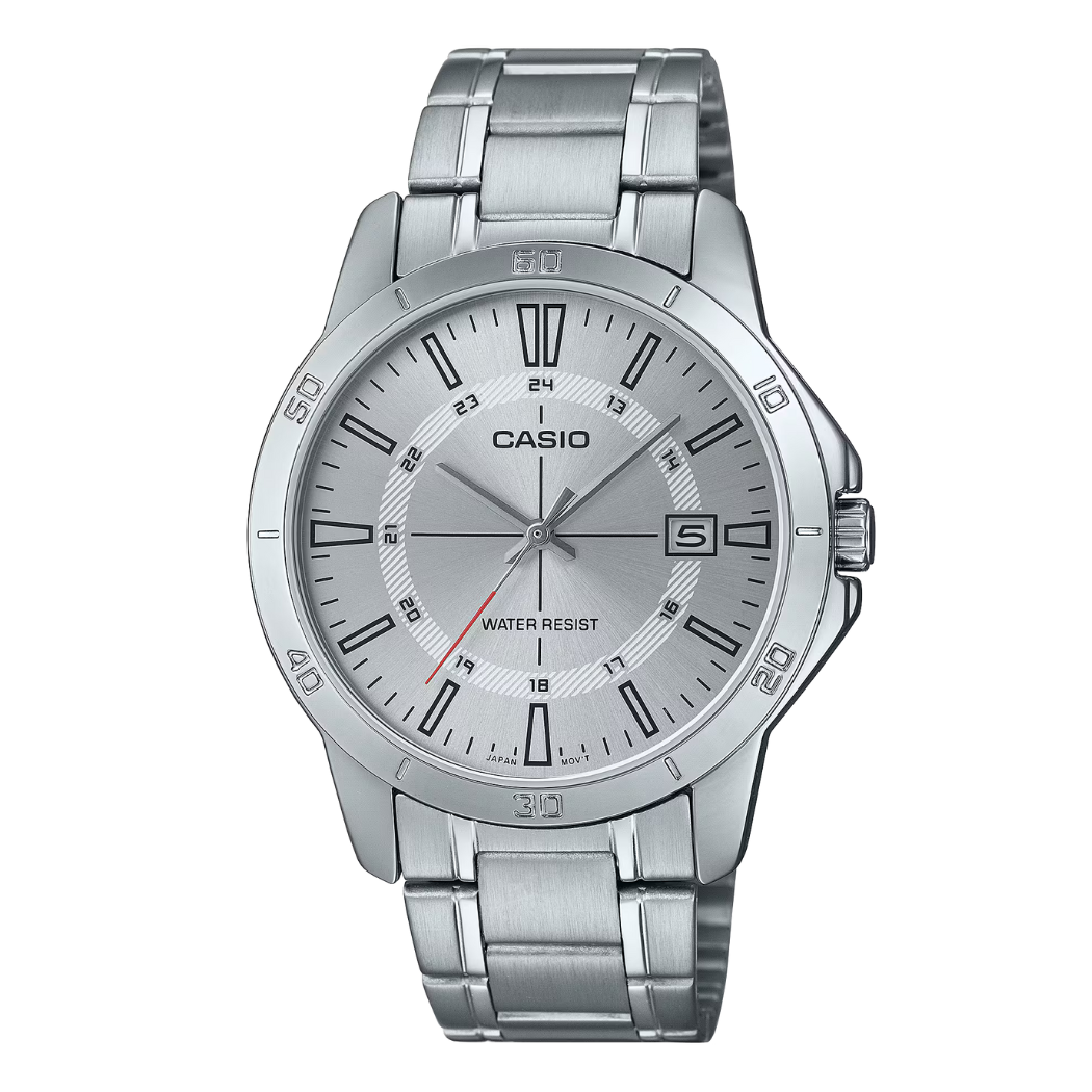 Casio Silver Dial Gents Watch - MTP-V004D-7CUDF