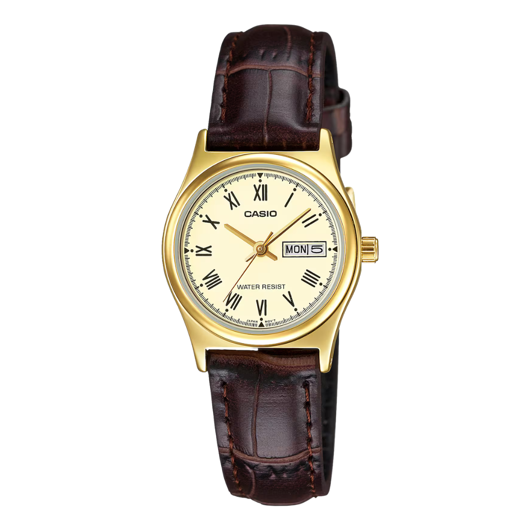 Casio Gold Dial Ladies Watch - LTP-V006GL-9BUDF