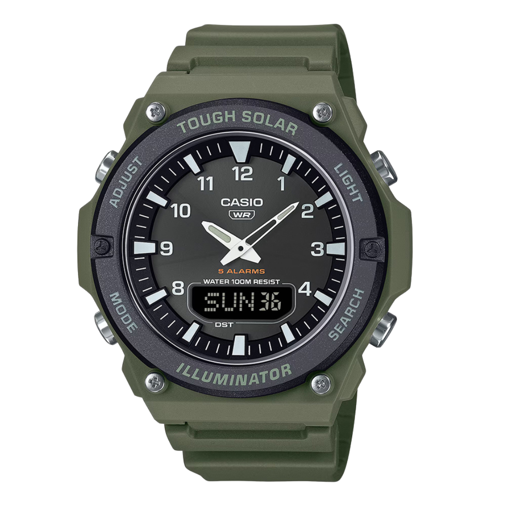 Casio Black Dial Gents Watch - A2-S820W-3BVDF