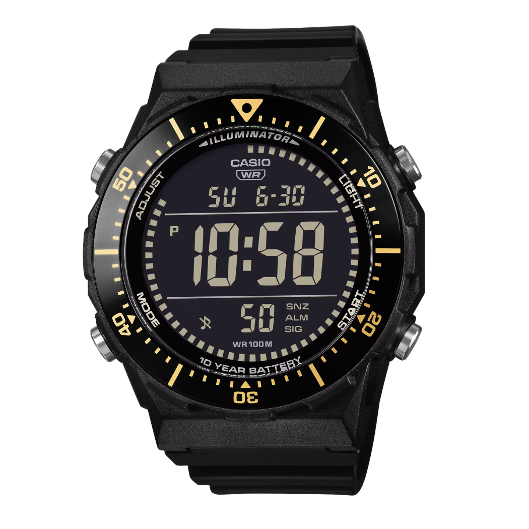 Casio Illuminator Black Dial Gents Watch - AE-1700H-1BVDF
