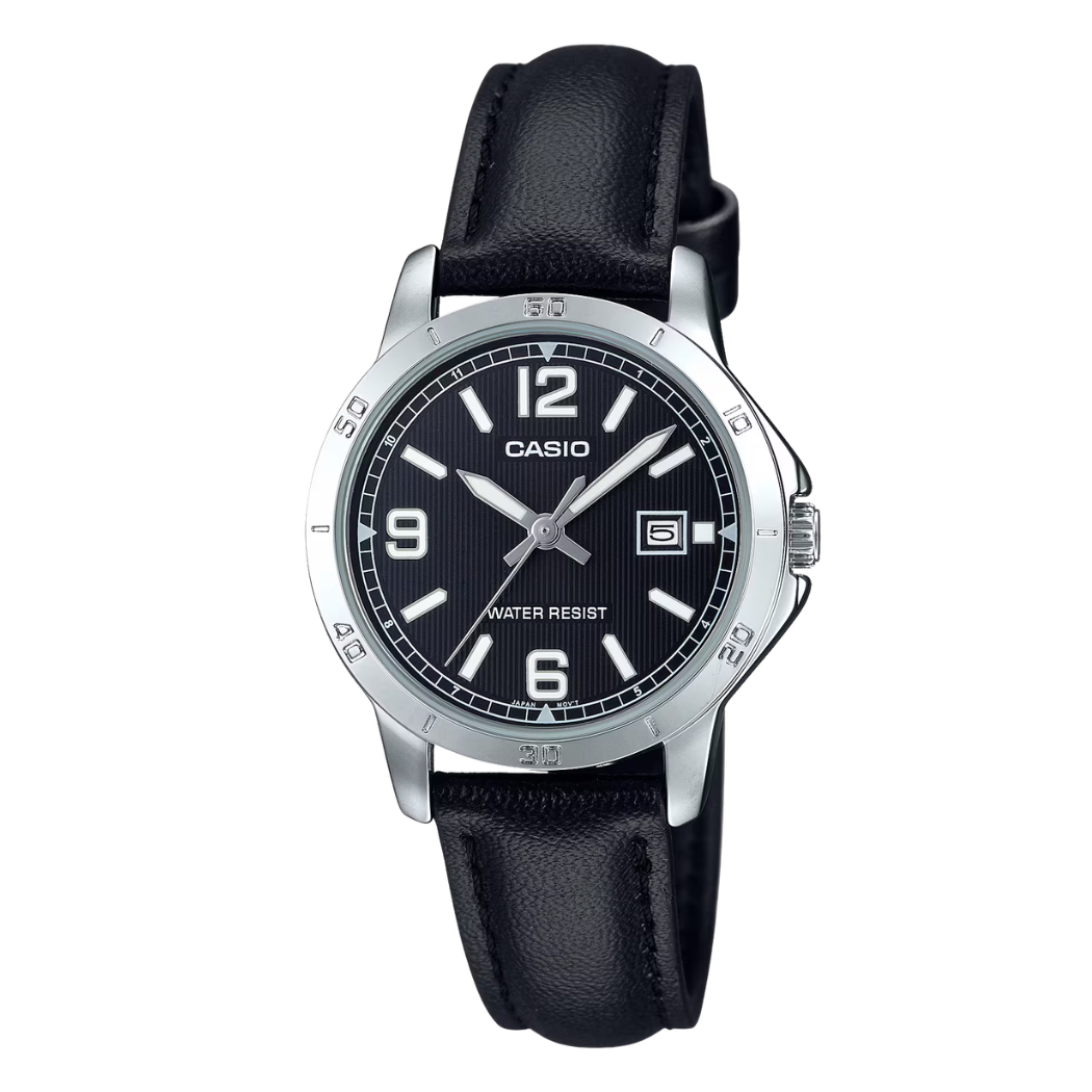 Casio Black Dial Ladies Watch - LTP-V004L-1BUDF