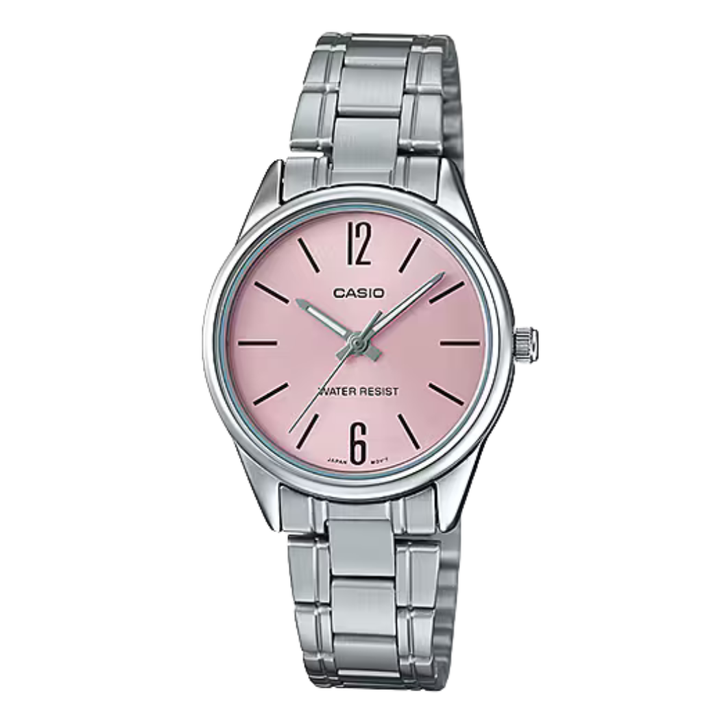 Casio Pink Dial Ladies Watch - LTP-V005D-4BUDF
