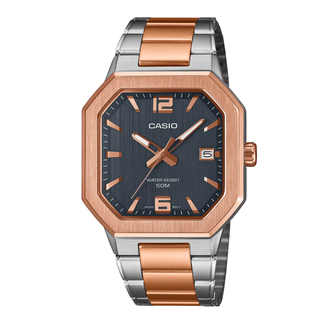 Casio Black Dial Gents Watch - MTP-B195RG-2AVDF