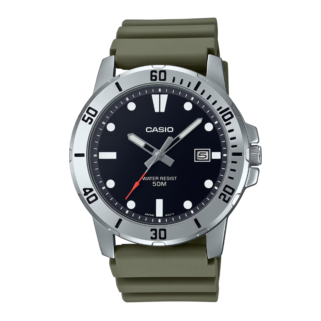 Casio Black Dial Gents Watch - MTP-VD01-3EVUDF