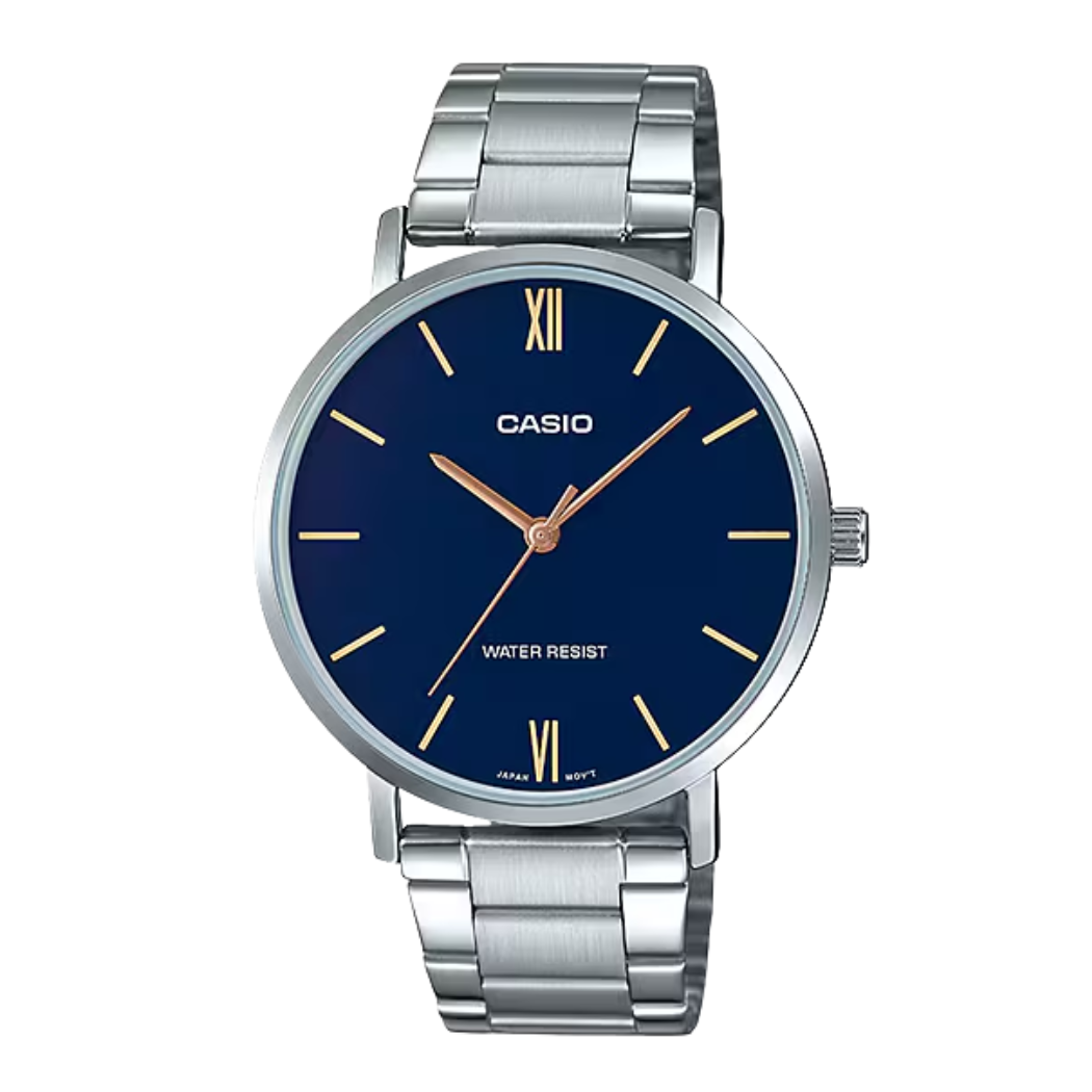 Casio Blue Dial Gents Watch - MTP-VTO1D-2BUDF