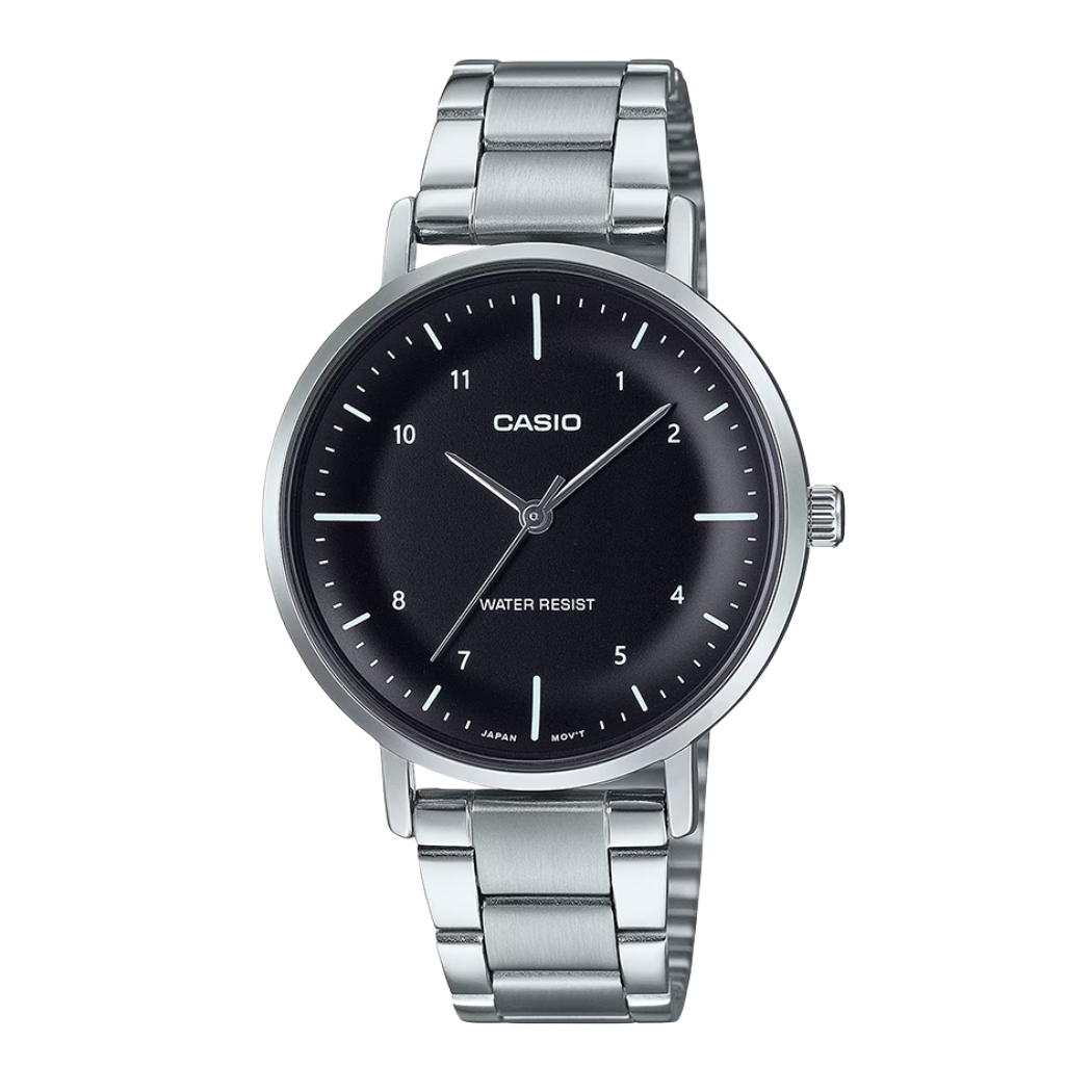 Casio Black Dial Ladies Watch - LTP-VT03D-1BDF