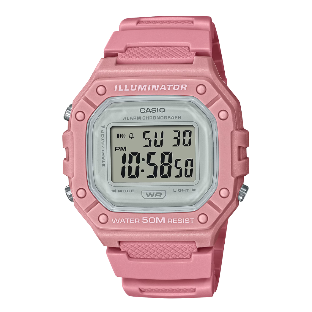 Casio Black Dial Unisex Watch - W-218HC-4AVDF