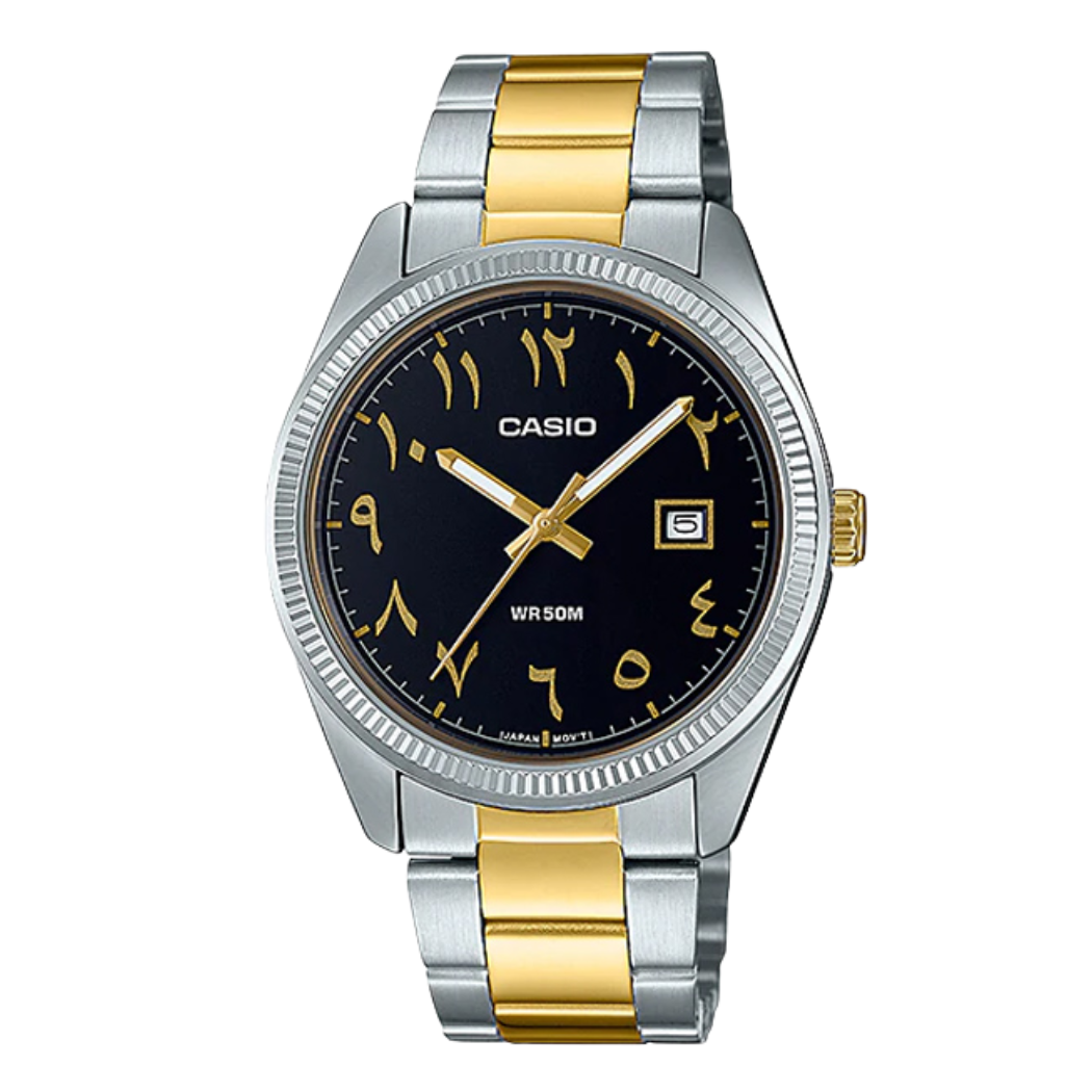 Casio Black Dial Gents Watch - MTP-1302SG-1B3VDF