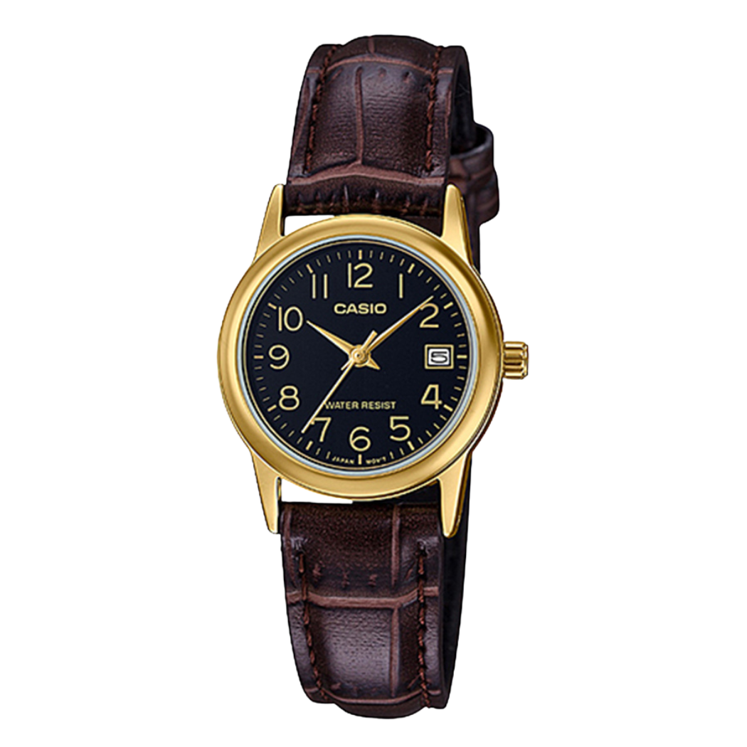 Casio Black Dial Ladies Watch - LTP-V002GL-1BUDF