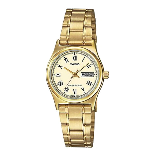 Casio Gold Dial Ladies Watch - LTP-V006GLQ-9BUDF