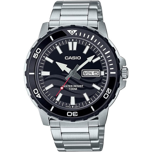Casio Black Dial Gents Watch - MTD-125D-1A1VDF