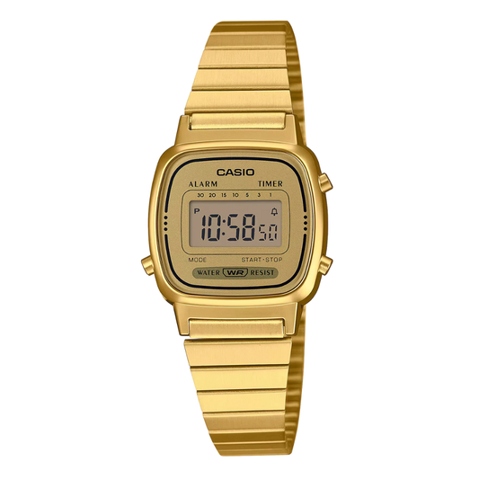 Casio Gold Dial Ladies Watch - LA-670WGA-9DF