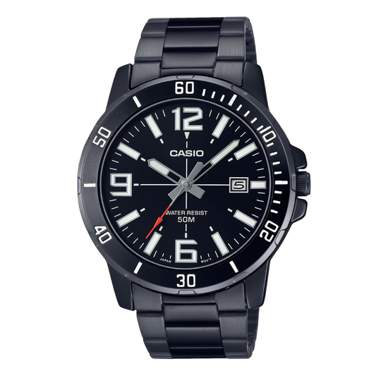 Casio Black Dial Gents Watch - MTP-VD01B-1BVUDF