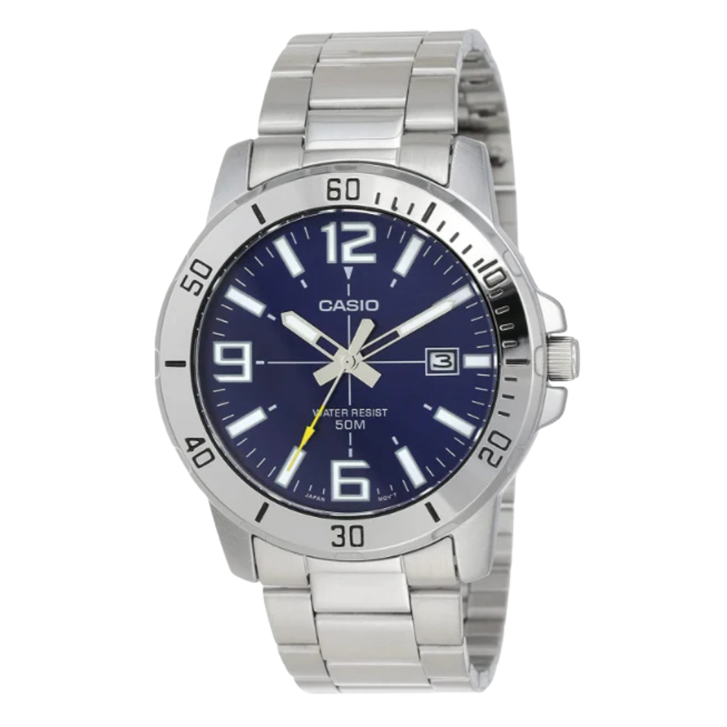 Casio Blue Dial Gents Watch - MTP-VD01D-2BVUDF
