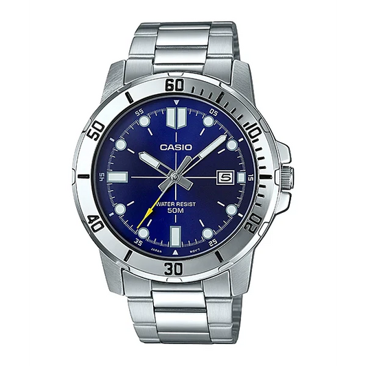 Casio Blue Dial Gents Watch - MTP-VD01D-2EVUDF