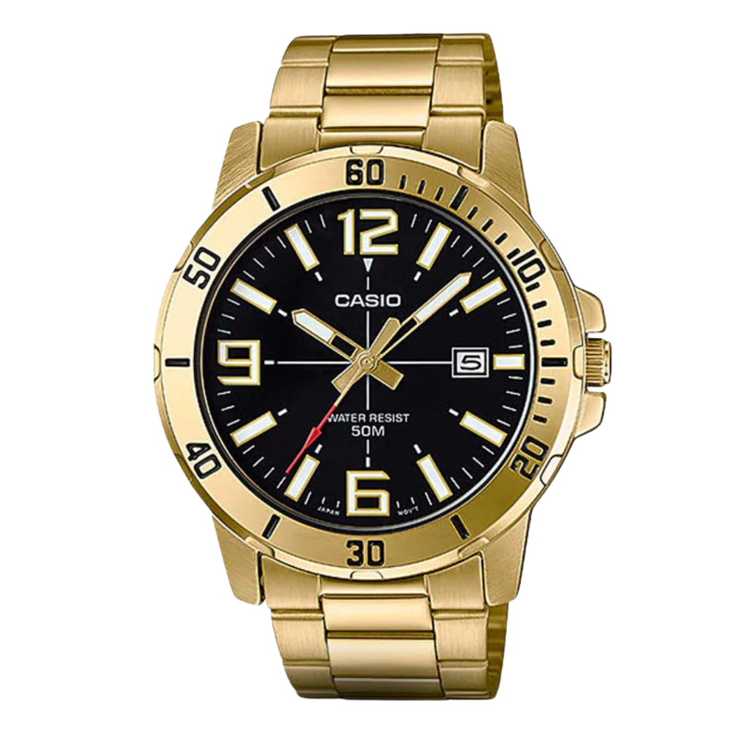 Casio Black Dial Gents Watch - MTP-VD01G-1BVUDF