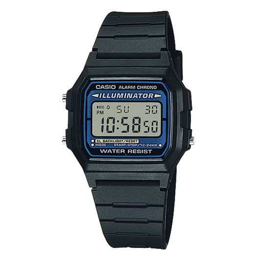 Casio Black Dial Gents Watch - F-105W-1ADF