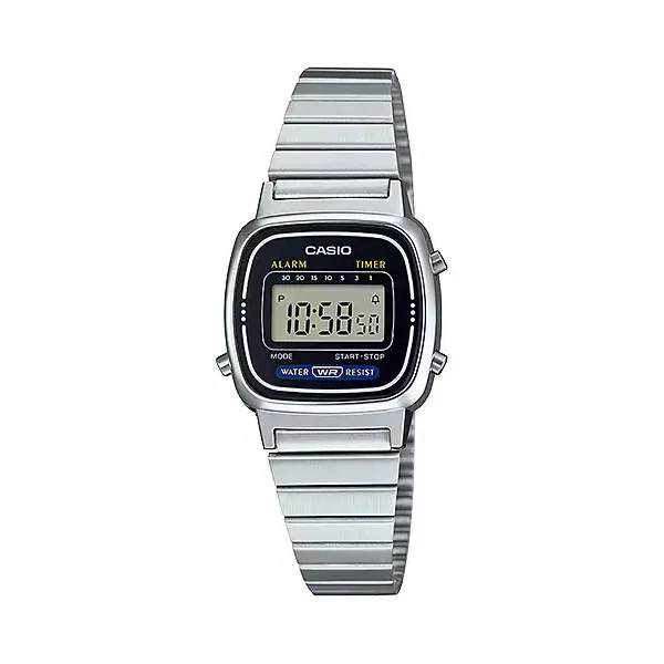 Casio Black Dial Unisex Watch - LA-670WA-1DF